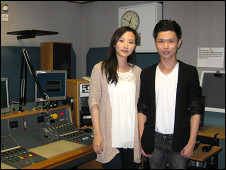 李文慧（左）和吕心然在BBC演播室