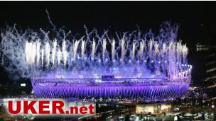伦敦奥运开幕式上的烟火表演