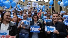 苏格兰公投新进展：统独两派投票前大规模集会
