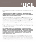 伦敦大学学院UCL给家长及监护人的一封信