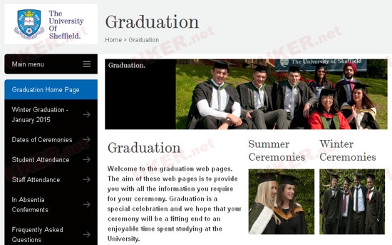 谢菲尔德大学发布冬季毕业典礼登记截止日期