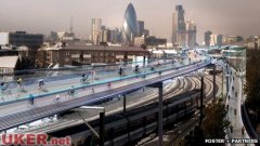 伦敦拟投巨资建造“空中”自行车道