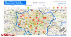 英国网站用地图标出暴力犯罪率高的地区
