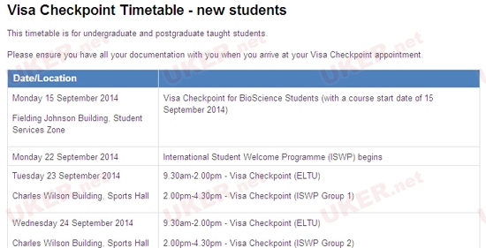 莱斯特大学发布新生需让学校检查有效签证通知