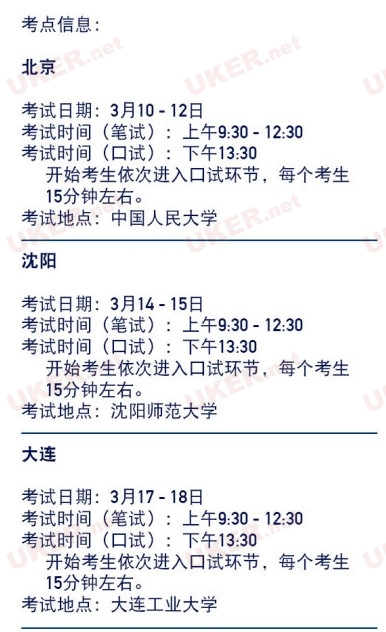 伯明翰城市大学发布3月英语内测通知