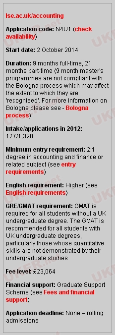 2015年英国留学费用一览：死磕会计与金融的看过来