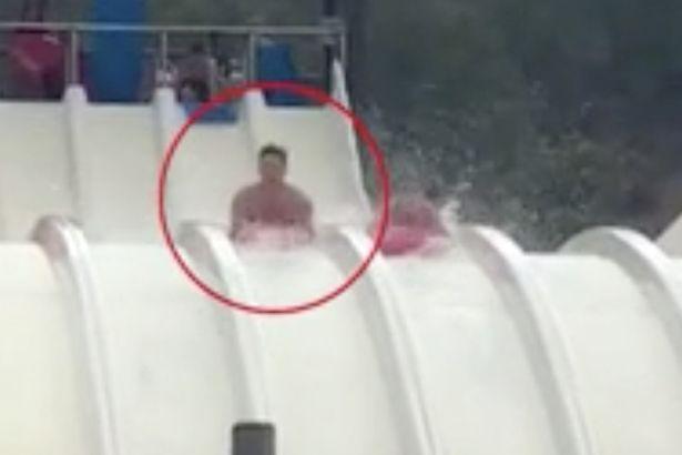 英男子玩冲浪滑梯时速60公里，撞断2椎骨恐瘫痪，游乐园称无责