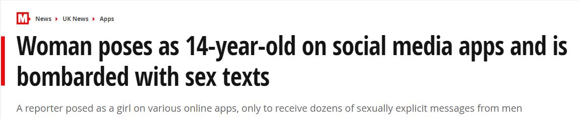 英记者用14岁少女照潜伏于各大聊天网站，结果让太多父母揪心