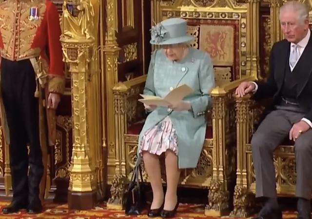英女王演讲时外套颜色是蓝是绿引热议，网友：这是“脱欧色”？
