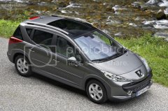 我的一辆Peugeot 207 SW的车子，轮子似乎是合金轮子