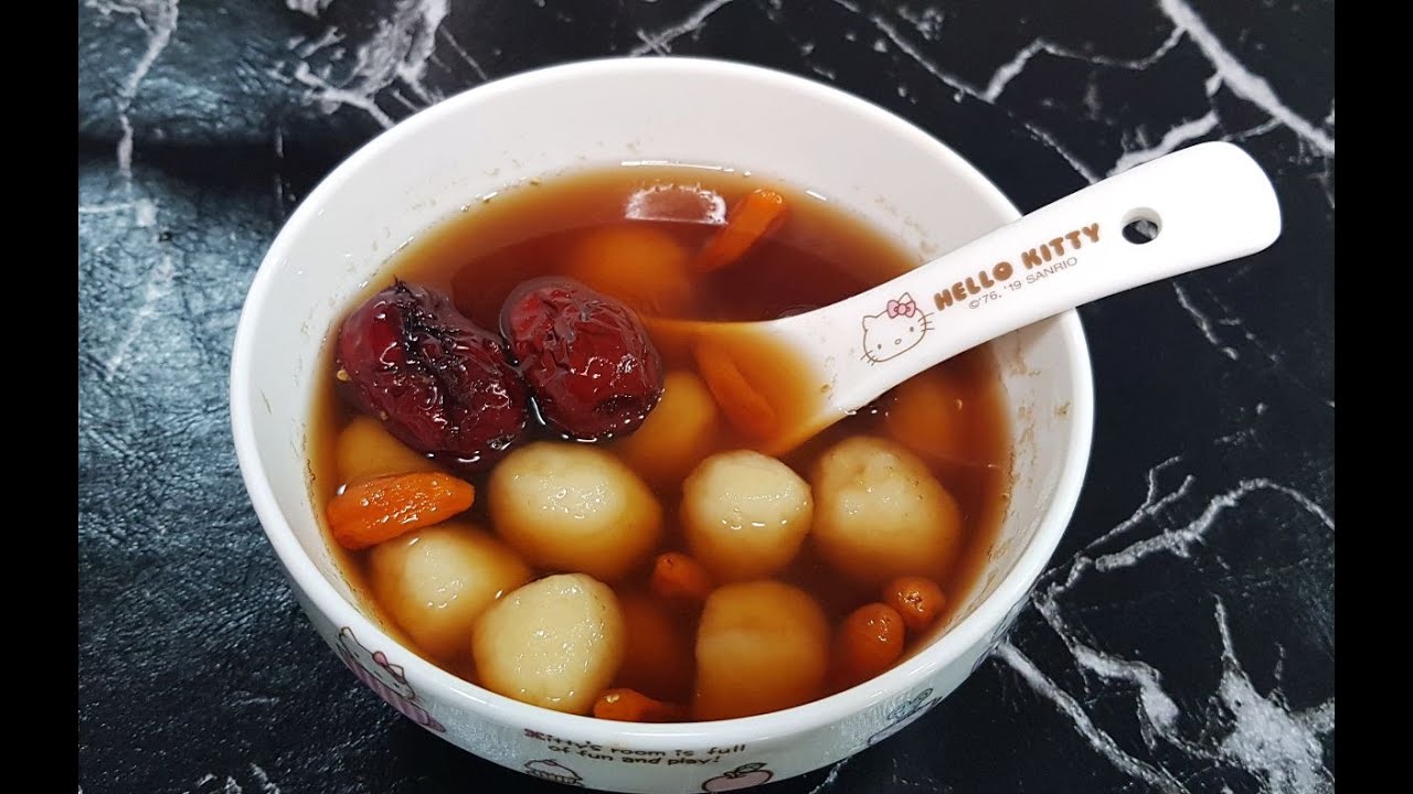 养生滋补食材【山药枸杞小丸子】【Yam with goji berries glutinous balls】