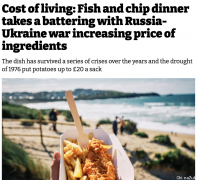 英国物价4月起大涨，连炸鱼薯条都更贵了！
