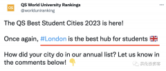 2023寰球最好留学城市出炉！伦敦世界第一，爱丁堡进入前十