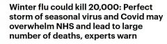 今冬英国将流感新冠横行？2万人病亡？英民众：咱们偏不打疫苗！
