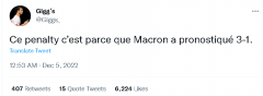 法国网民玩梗：“裁判与马克龙有勾搭”……