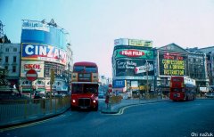 黑白老照片 1976年英国伦敦金融城  伦敦最繁荣的地域